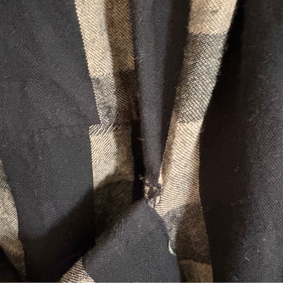 BUYKUD Women Plaid Pockets Loose O-Neck Maxi Linen and Cotton Dress One Size - Picture 3 of 9